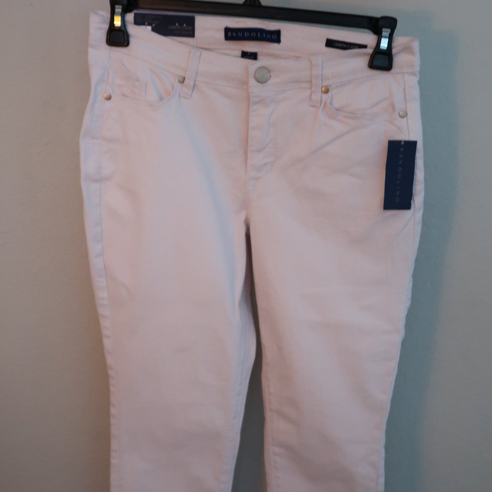 Bandolino Lisbeth Capri Pant blush pink tan size 6